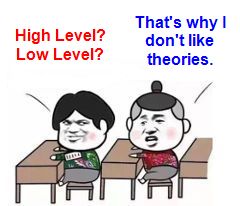 High level? Low level? What's the meaning of these?